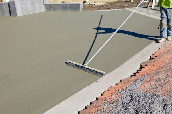 Custom concrete patio installation by Foothills Concrete LLC, featuring a smooth and durable finish in Salem, Oregon.